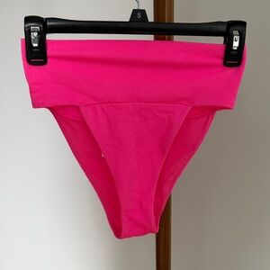 Aerie Neon Pink High-Waisted Bikini Bottom